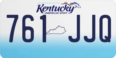 KY license plate 761JJQ