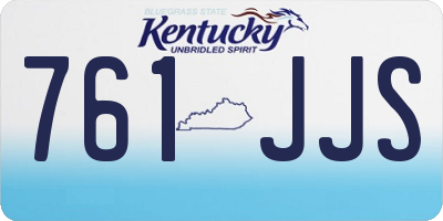 KY license plate 761JJS