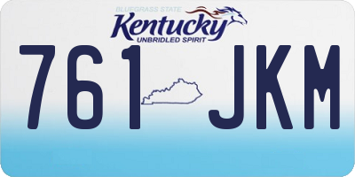 KY license plate 761JKM