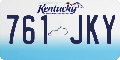 KY license plate 761JKY