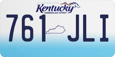 KY license plate 761JLI