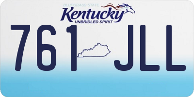 KY license plate 761JLL