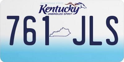 KY license plate 761JLS