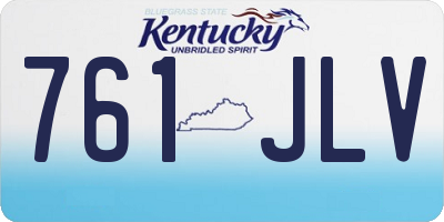 KY license plate 761JLV