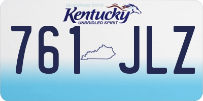 KY license plate 761JLZ