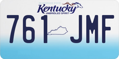 KY license plate 761JMF