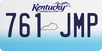 KY license plate 761JMP