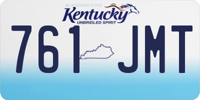 KY license plate 761JMT