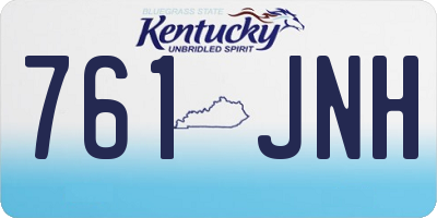 KY license plate 761JNH
