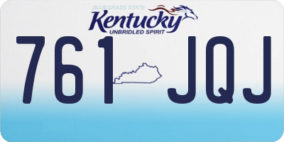 KY license plate 761JQJ