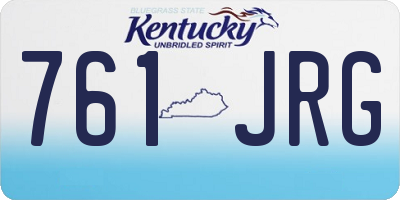 KY license plate 761JRG
