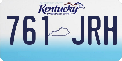 KY license plate 761JRH