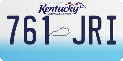 KY license plate 761JRI