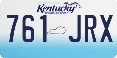 KY license plate 761JRX