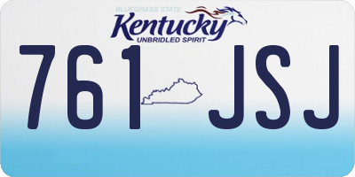KY license plate 761JSJ