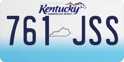 KY license plate 761JSS