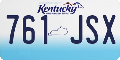 KY license plate 761JSX
