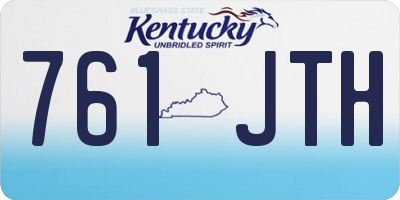KY license plate 761JTH