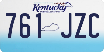 KY license plate 761JZC