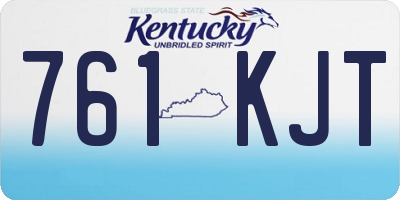 KY license plate 761KJT