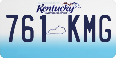 KY license plate 761KMG
