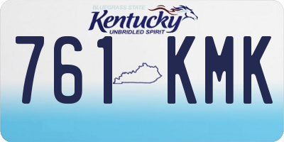 KY license plate 761KMK