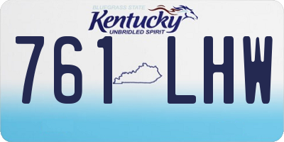 KY license plate 761LHW