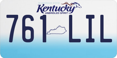KY license plate 761LIL