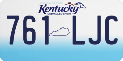 KY license plate 761LJC