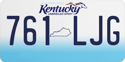 KY license plate 761LJG