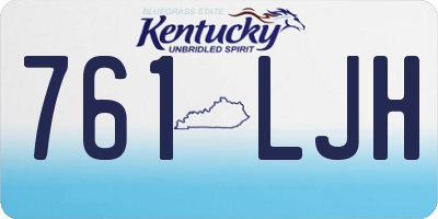 KY license plate 761LJH