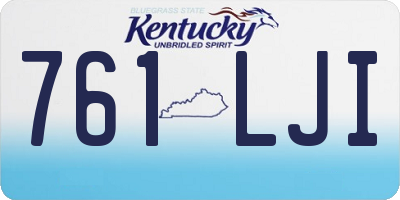 KY license plate 761LJI