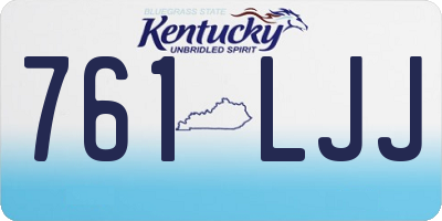 KY license plate 761LJJ