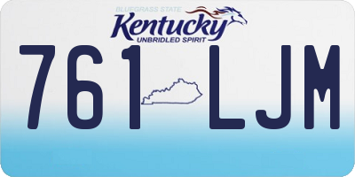 KY license plate 761LJM