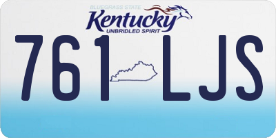 KY license plate 761LJS