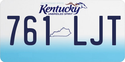 KY license plate 761LJT