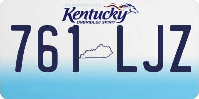 KY license plate 761LJZ