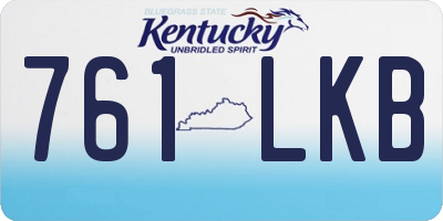 KY license plate 761LKB