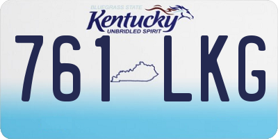 KY license plate 761LKG
