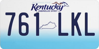 KY license plate 761LKL