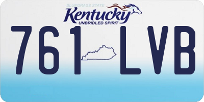 KY license plate 761LVB