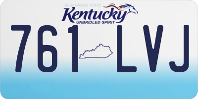 KY license plate 761LVJ