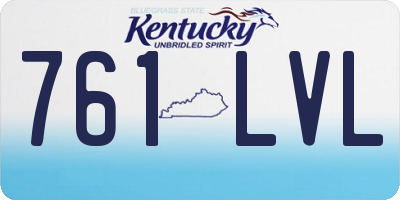 KY license plate 761LVL