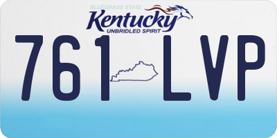 KY license plate 761LVP