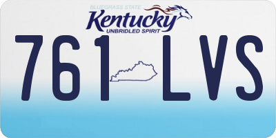 KY license plate 761LVS