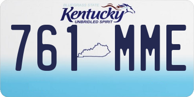 KY license plate 761MME
