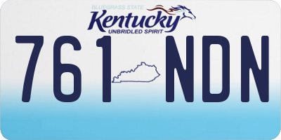 KY license plate 761NDN
