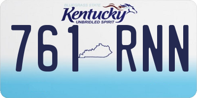 KY license plate 761RNN