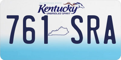 KY license plate 761SRA