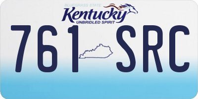 KY license plate 761SRC